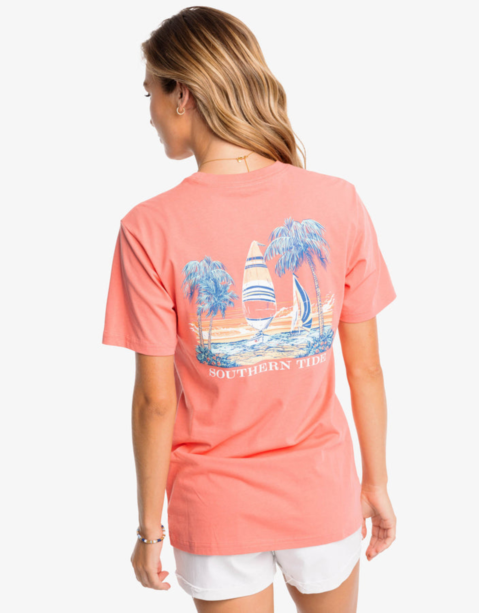 Southern Tide Sunset Sailing Tee