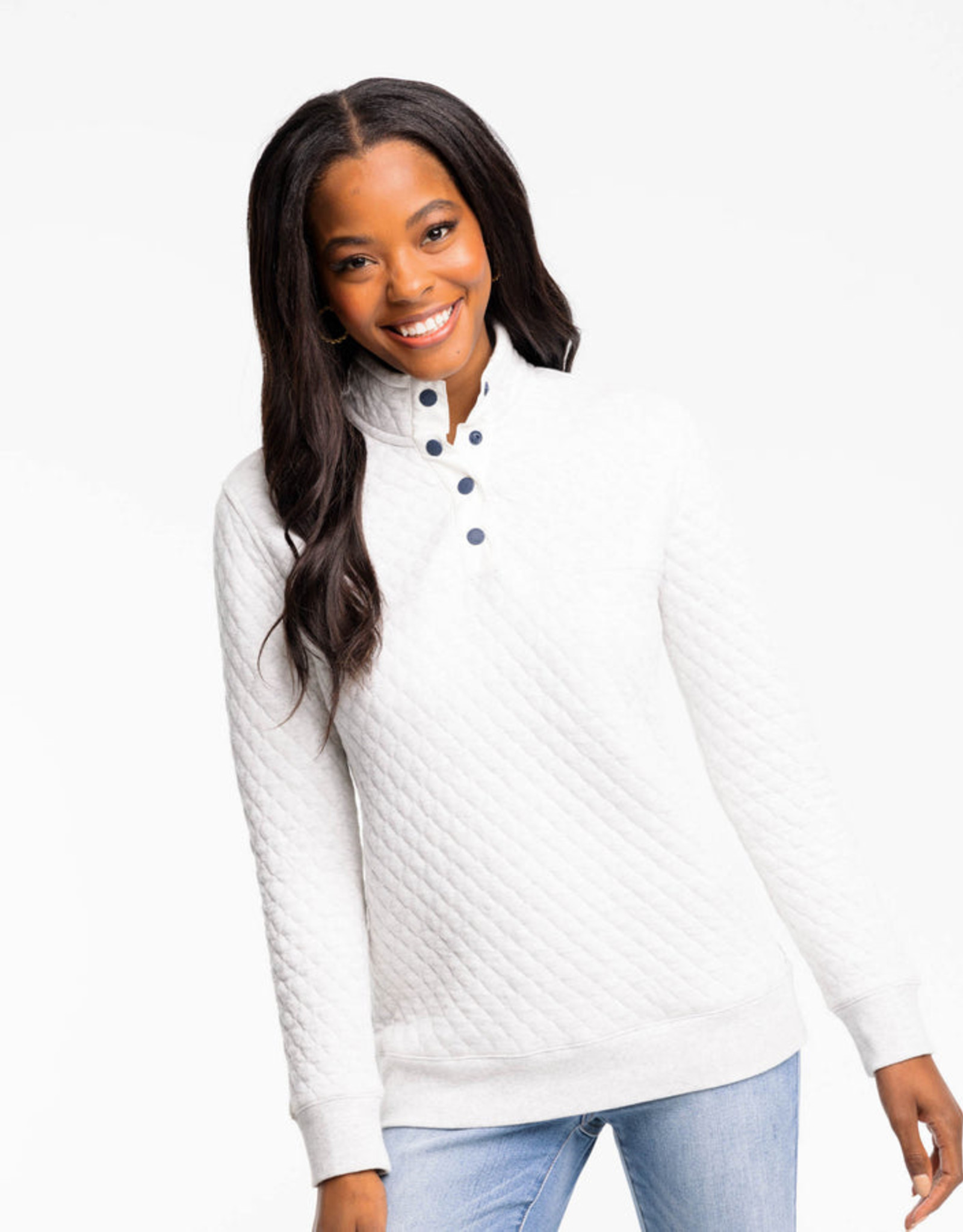 Southern Tide Makenzie Quilted Pullover