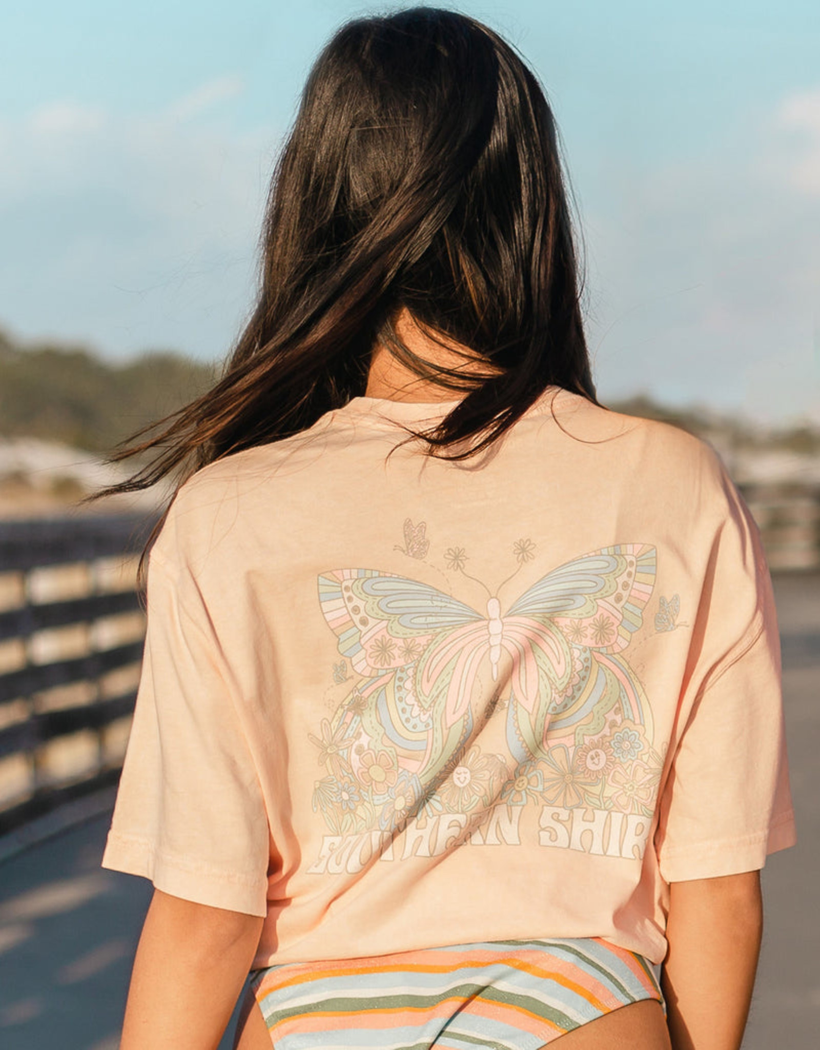 Southern Shirt Rainbows & Butterflies Tee