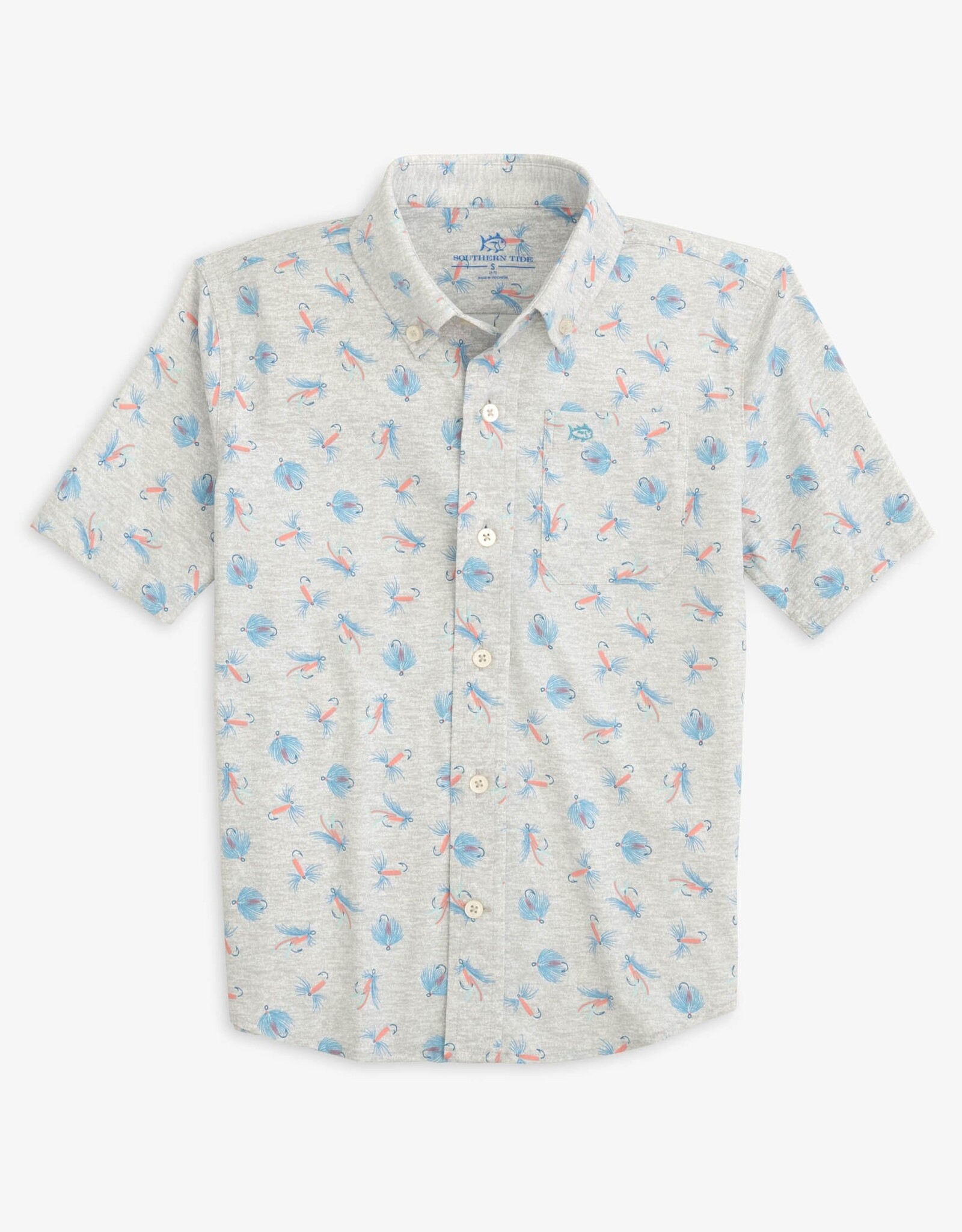 Southern Tide Youth "Guy with Allure" Heather Sportshirt