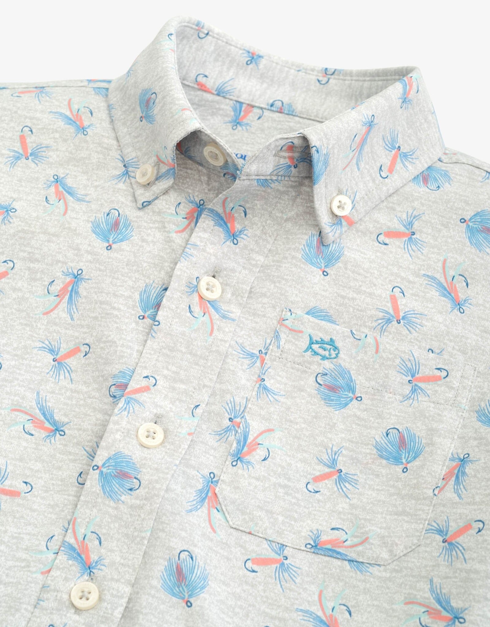 Southern Tide Youth "Guy with Allure" Heather Sportshirt