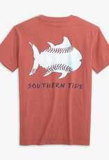 Southern Tide Youth Sketched Baseball Heather Tee