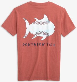 Southern Tide Youth Sketched Baseball Heather Tee
