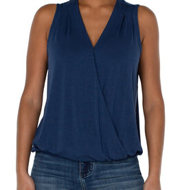 Liverpool V-Neck Drape Top