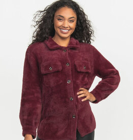 Southern Shirt Feather Knit Shacket