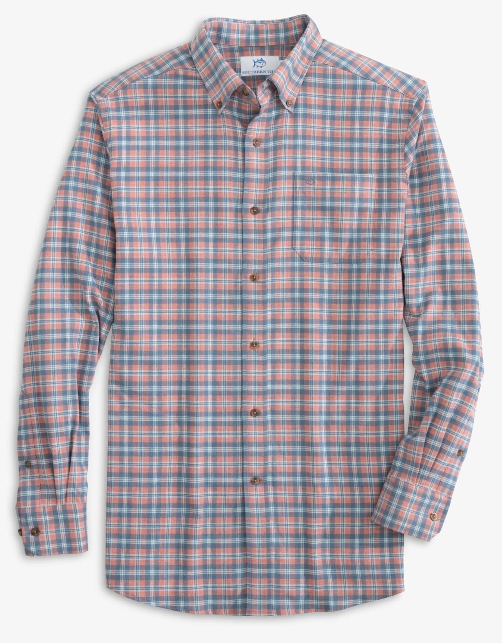 Southern Tide Lakewood Plaid Heather Sportshirt