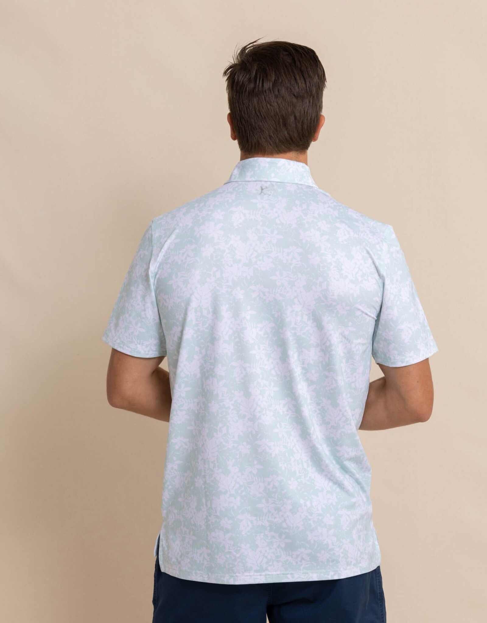 Southern Tide Driver Island Blooms Polo