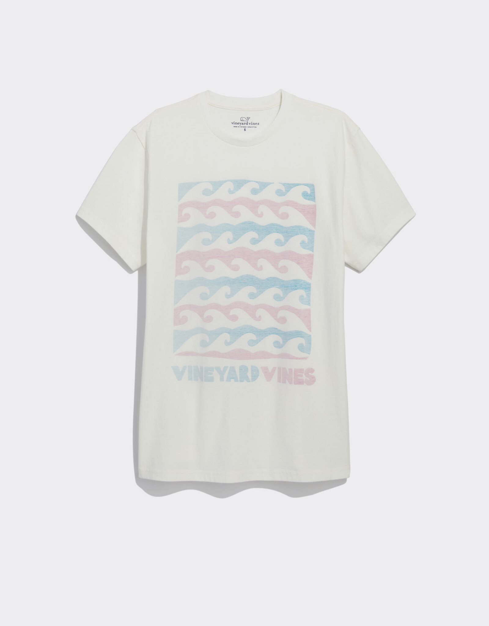 Vineyard Vines Women's Printed Waves Vintage Tee Large / Marshmallow
