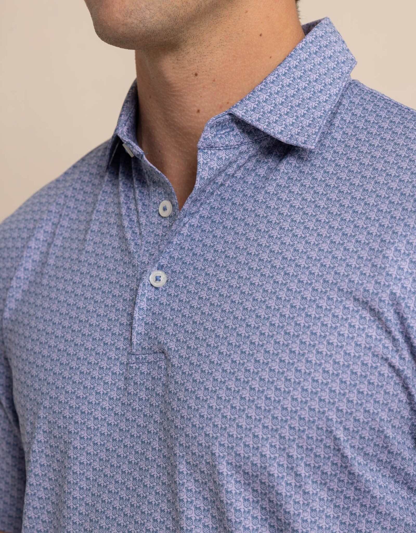 Southern Tide Driver Vacation Views Polo