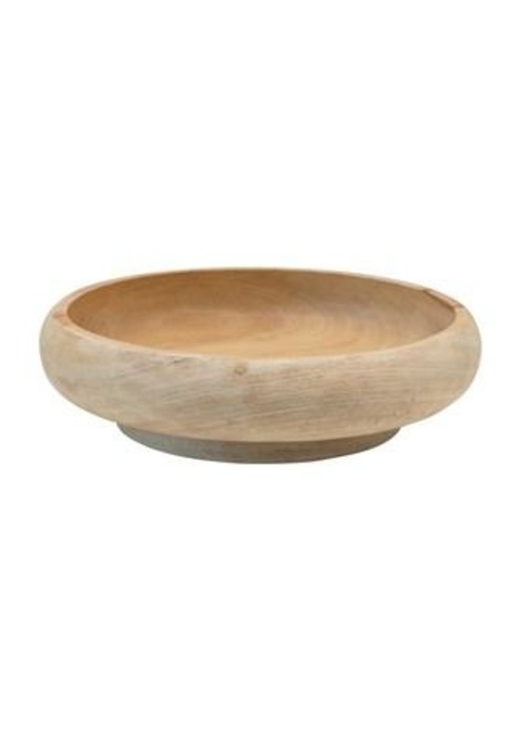 Round Mango Wood Bowl