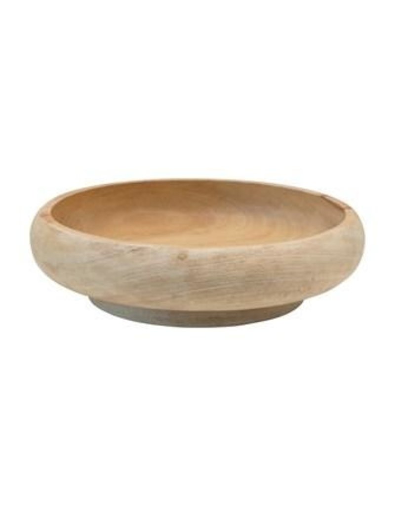 Round Mango Wood Bowl