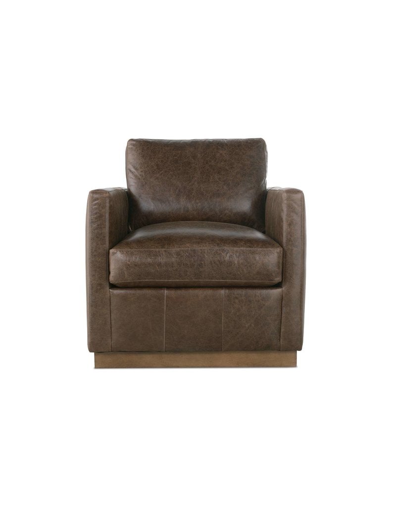 Allie Leather Swivel Chair