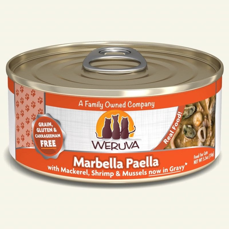 Weruva Weruva Cat Wet - "Marbella Paella" Mackerel, Shrimp & Mussels 5.5oz