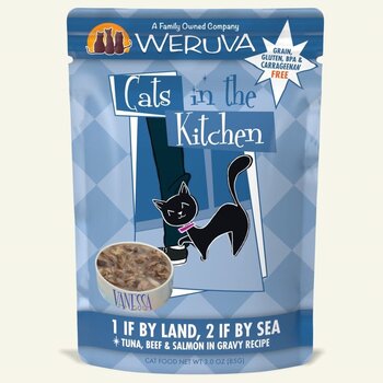 Weruva Weruva Cat Wet - CITK "1 If By Land, 2 If By Sea" Tuna, Beef & Salmon 3oz Pouch