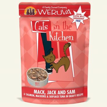Weruva Weruva Cat Wet - CITK "Mack, Jack & Sam" Mackerel, Tuna, Salmon 3oz Pouch