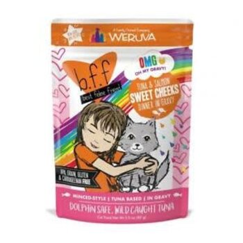 Weruva Weruva Cat Wet - BFF OMG "Sweet Cheeks" Tuna & Salmon 3oz Pouch