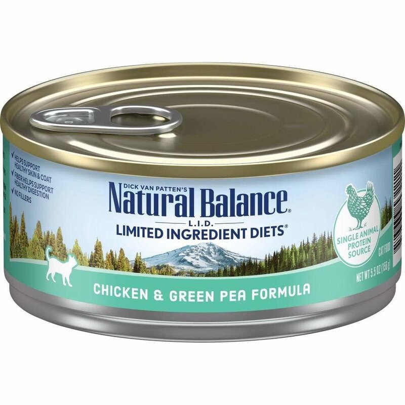 Natural Balance Natural Balance Cat Wet - Limited Ingredient Chicken & Green Pea 5.5oz