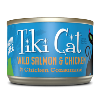 Tiki Cat Tiki Cat Cat Wet - Luau Salmon & Chicken in Chicken Consomme 2.8oz