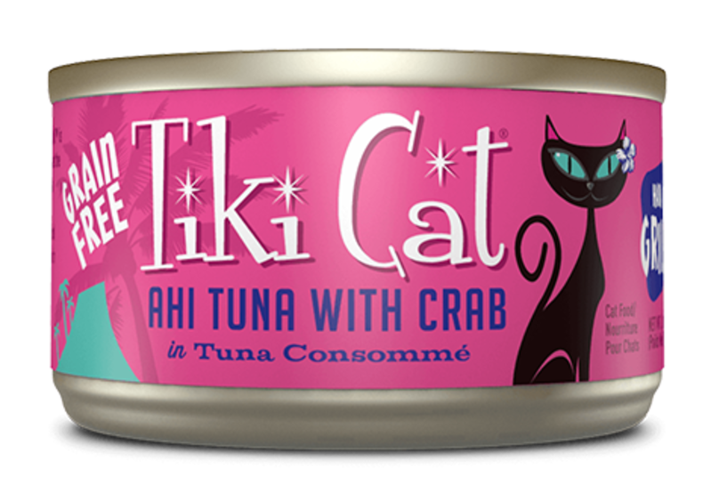 Tiki Cat Tiki Cat Cat Wet - Ahi Tuna & Crab in Broth 2.8oz