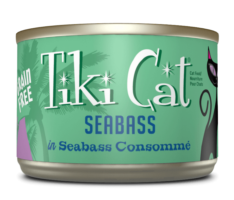 Tiki Cat Tiki Cat Cat Wet - Seabass in Seabass Consomme 2.8oz
