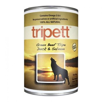 Tripett Pet Kind Dog Wet - Tripett Green Beef Tripe Duck & Salmon 14oz
