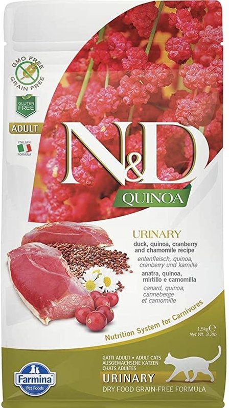 Farmina N&D Cat Dry - Quinoa Urinary Duck  Adult 11lbs