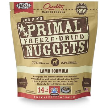 Primal Primal Dog - Freeze Dried Nuggets Lamb 14oz