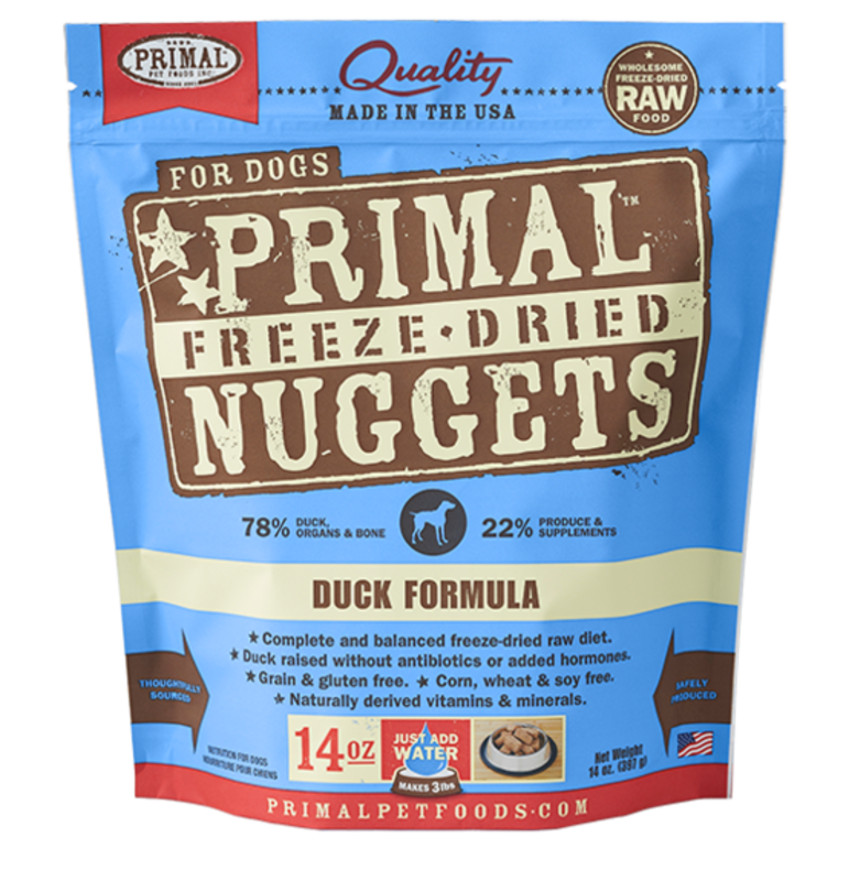 Primal Primal Dog - Freeze Dried Nuggets Duck 14oz