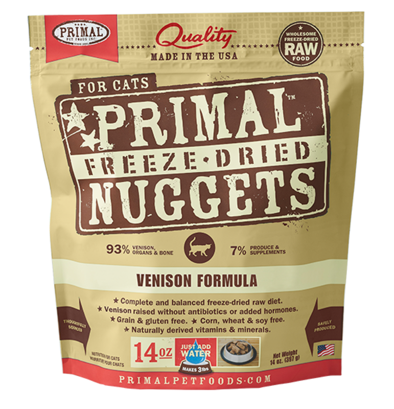 Primal Primal Cat - Freeze-Dried Nuggets Venison 14oz