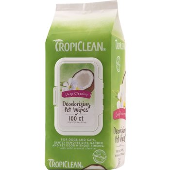 Tropiclean TropiClean - Deep Cleaning Wipes Berry & Coconut (100  pc)