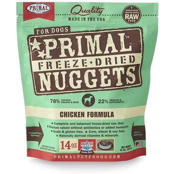 Primal Primal Dog - Freeze Dried Nuggets Chicken 14oz