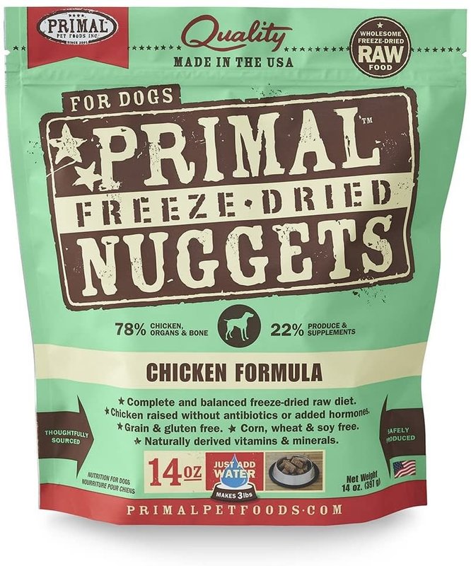 Primal Primal Dog - Freeze Dried Nuggets Chicken 14oz