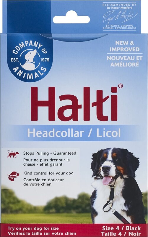 Company of Animals Halti Headcollar - Size 4, Black