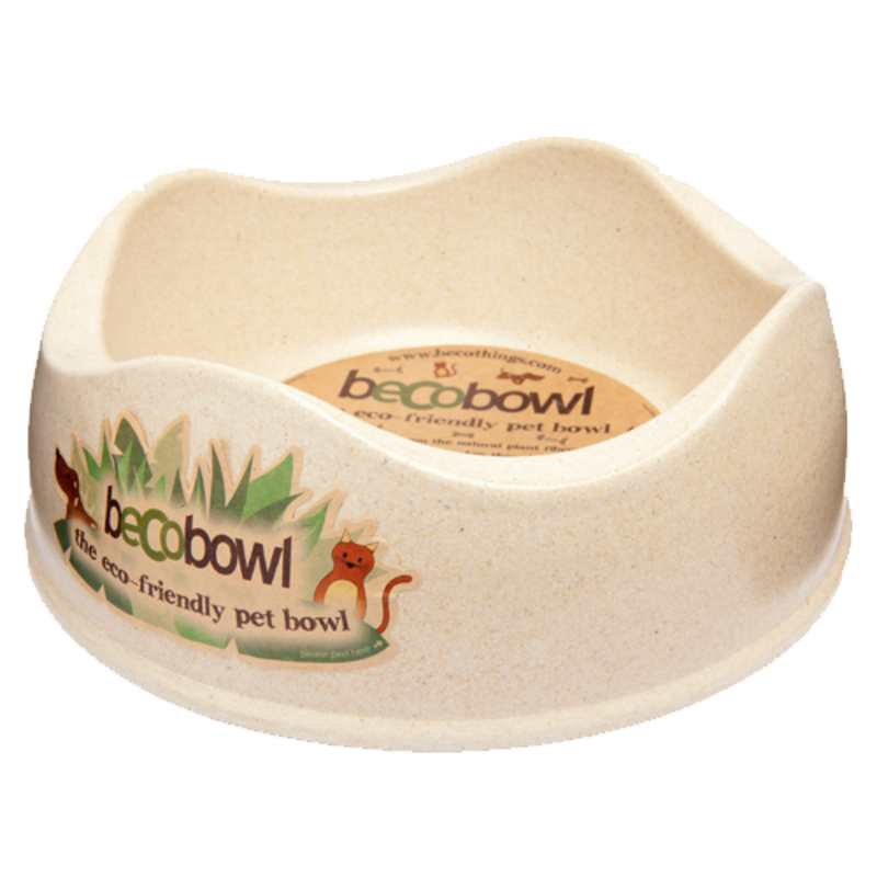 Beco Pets Beco Bamboo Bowl White Medium