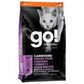 Go! Go! Solutions Cat Dry - Carnivore Grain-Free Chicken, Turkey & Duck