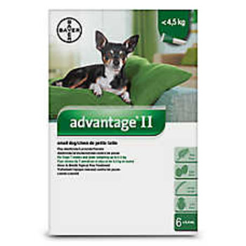 Bayer Advantage II - Small Dog < 4.5kg Flea Solution (4 month dose)