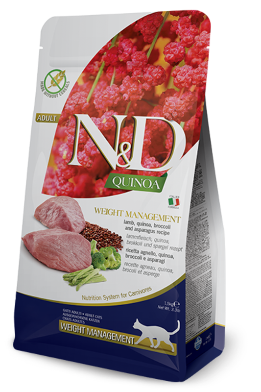 Farmina N&D Cat Dry - Quinoa Weight Management Lamb 3.3lbs