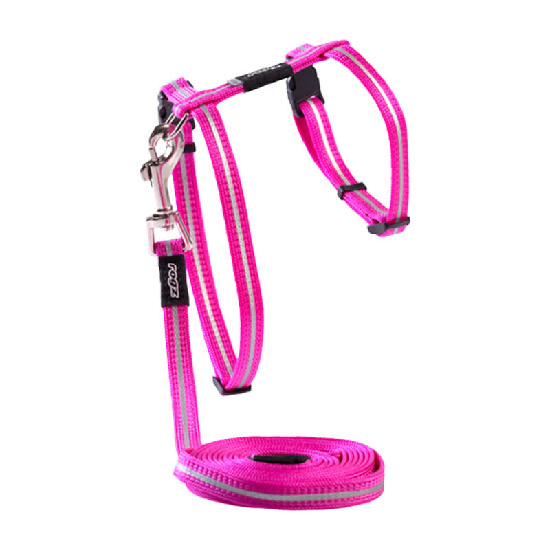 Rogz Rogz Cat Harness + Lead Pink