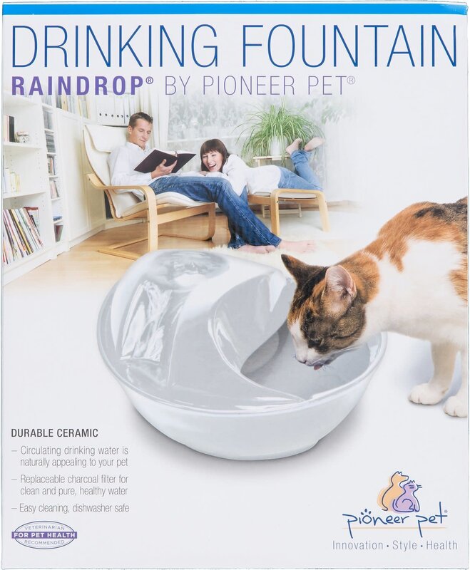 Smartcat Pioneer Pet - Raindrop Fountain 60oz