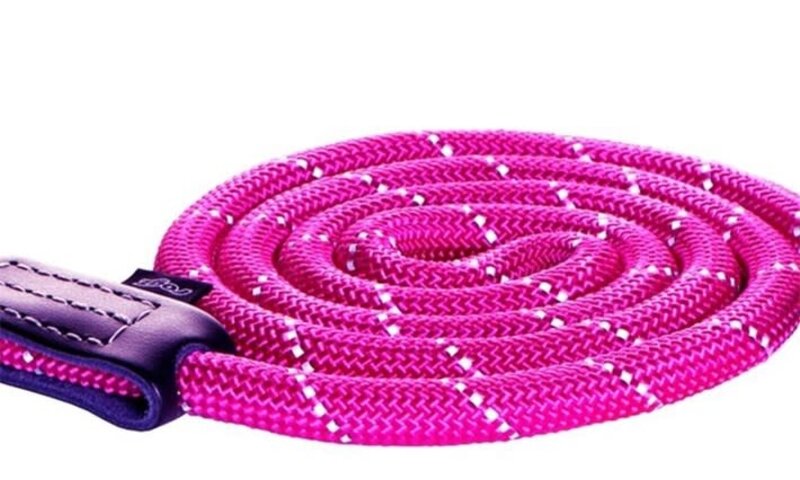 Rogz Medium Rope Lead 3/8x6ft -Pink