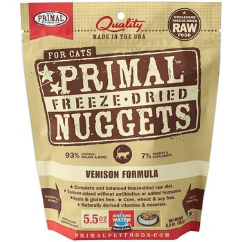 Primal Primal Cat - Freeze-Dried Nuggets Venison 5.5oz