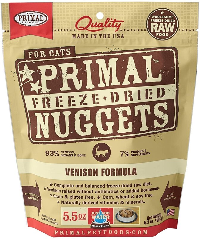 Primal Primal Cat - Freeze-Dried Nuggets Venison 5.5oz