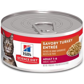 Hill's Science Diet Cat Wet - Savoury Turkey Adult 5.5oz