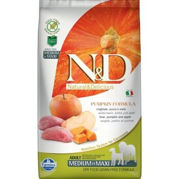 Farmina N&D Dog  Dry - Pumpkin Boar & Apple Adult Med/Max 26.5lbs