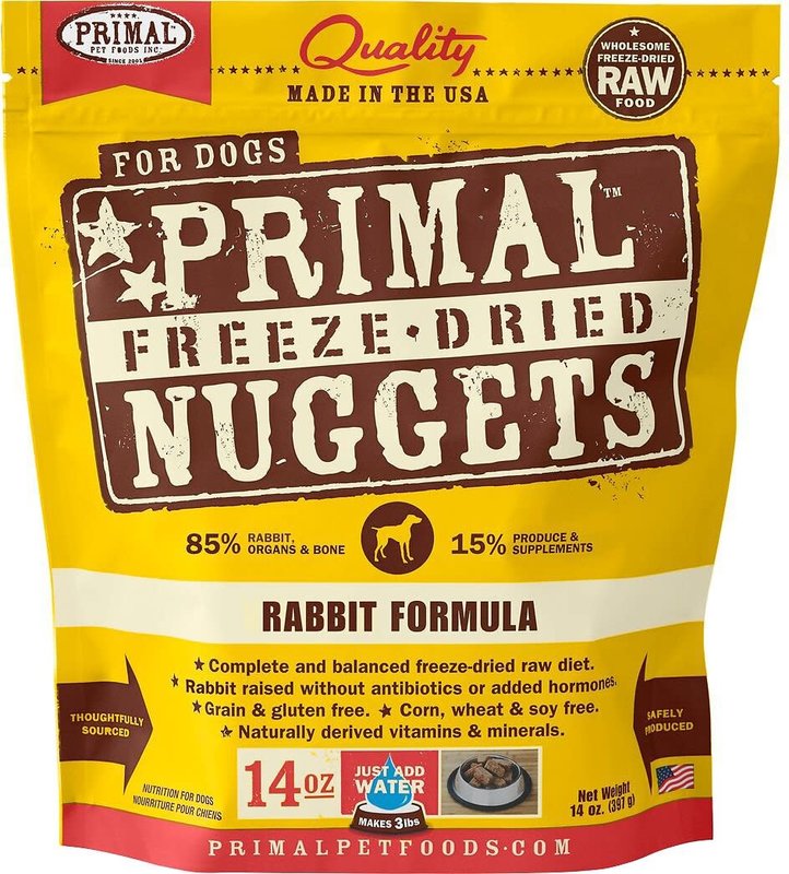 Primal Primal Dog - Freeze Dried Nuggets Rabbit 5.5oz