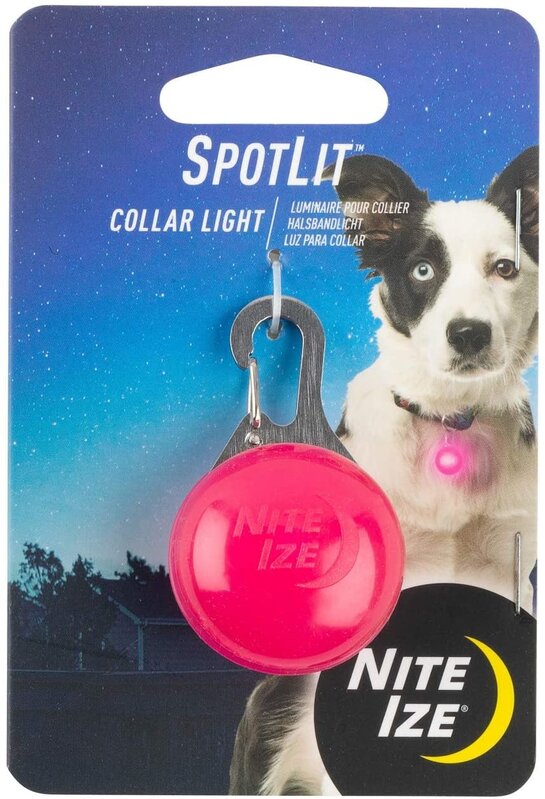 NITE IZE SpotLit Collar - Light Pink
