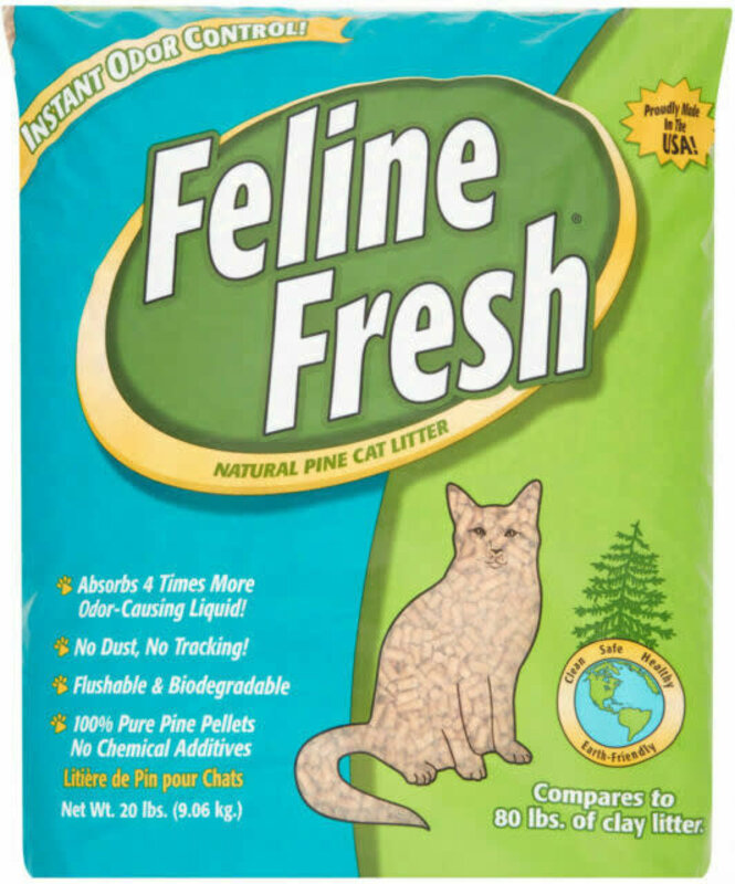 Feline Fresh Feline Fresh - Pine Pellets Cat Litter (Blue) 20lbs