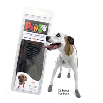 Pawz Products Pawz - Rubber Dog Boots Small Black