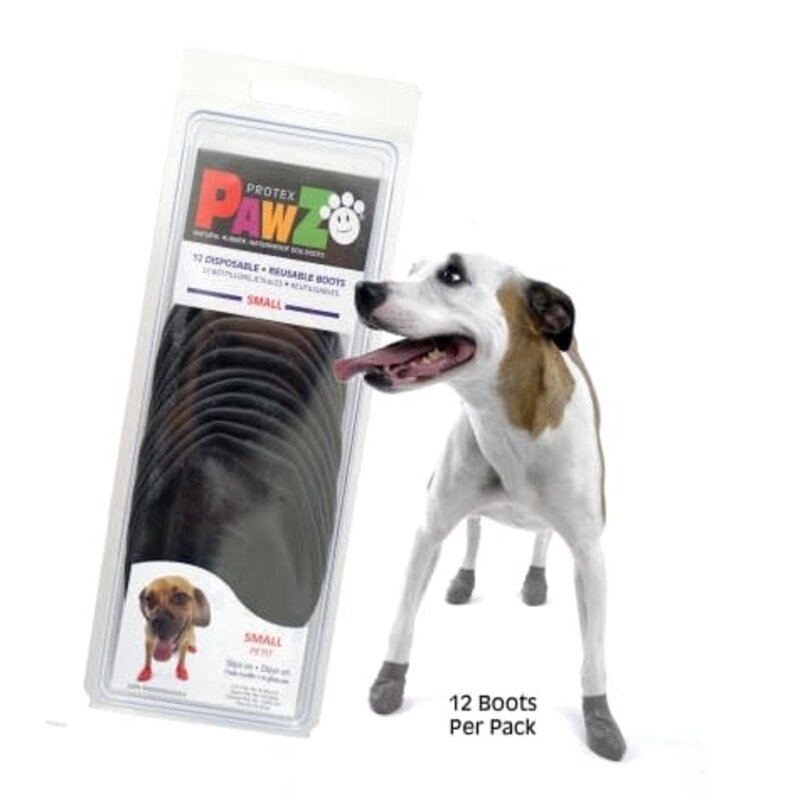 Pawz Products Pawz - Rubber Dog Boots Small Black