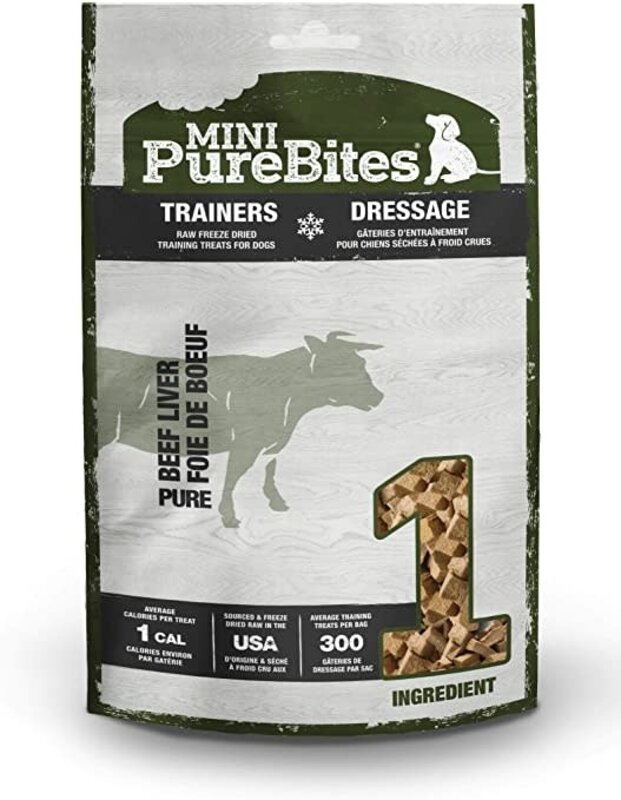 Pure Bites Mini PureBites Dog Trainers Beef Liver 3oz